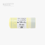 UNIMEDIS Déchets DASRI - Sac plastique DASRI 15L jaune 18µm NF (Rouleau de 25)