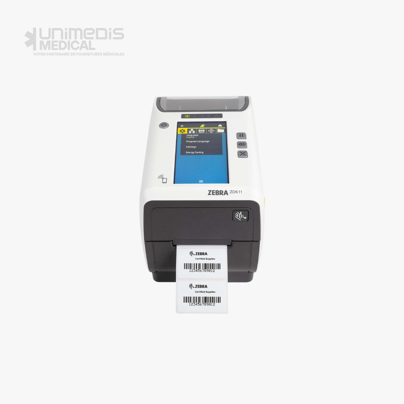 Zebra ZD611-HC Imprimante - 203dpi, USB, BT (BLE), Ethernet, EPLII, ZPLII