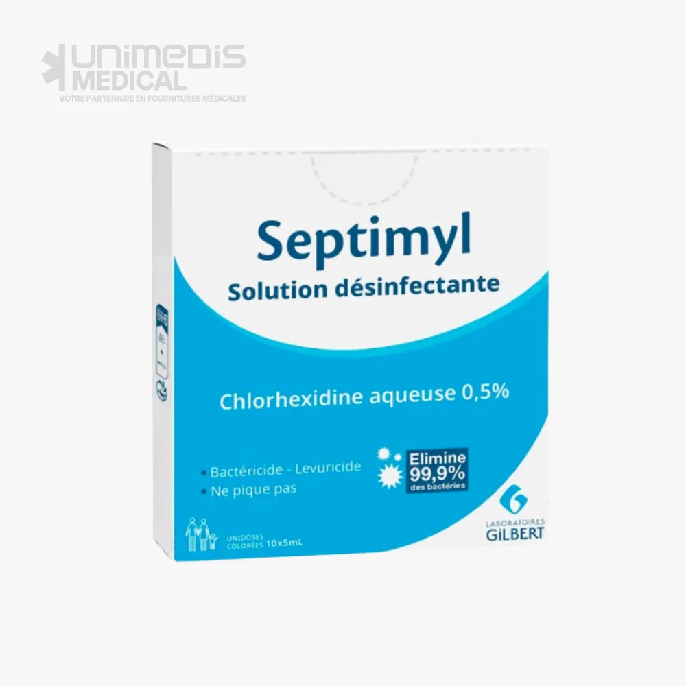 LABO GILBERT - Chlorhexidine 0.5% 10x5ml (par boite) Désinfectants Bactéricide et Antiseptiques