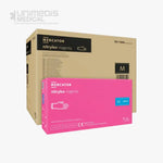 MERCATOR - Gants nitrile NITRYLEX non poudré (Magenta) Boîte de 100 Gants nitrile non poudré